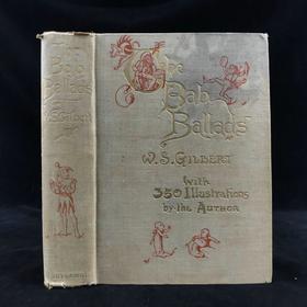 1898年 巴布民谣集 作者亲绘350幅插图 漆布精装32开