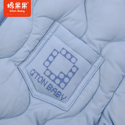 棉果果秋季新品男童防钻绒百搭休闲风翻领5A抗菌羽绒外套M312102923457 商品图3