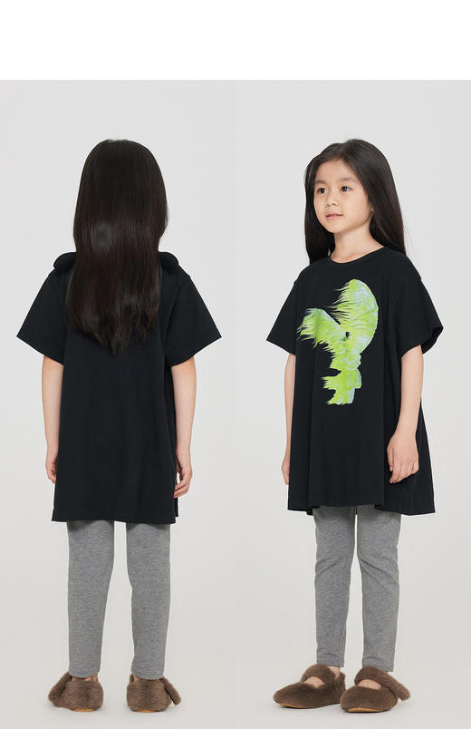 jnby  23年秋款  圆领宽松短袖连衣裙  1N7G12490 商品图7