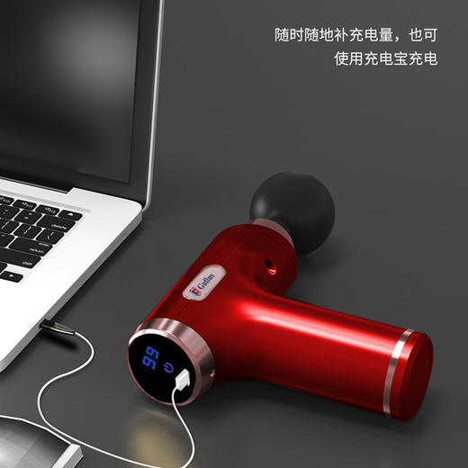 古菲斯（GUFIUS）高频震动筋膜枪 精致便携电动肌肉放松 颈部腰部肩部全身按摩器GFJQ-019 商品图7