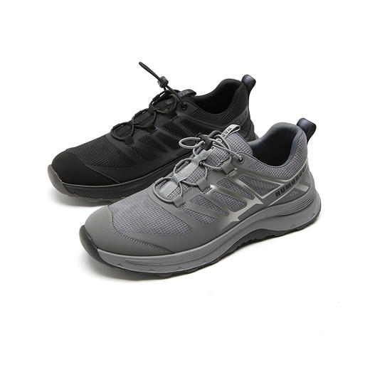 西遇厚底运动鞋男士新款百搭圆头轻便增高户外黑色休闲鞋21635600 商品图0