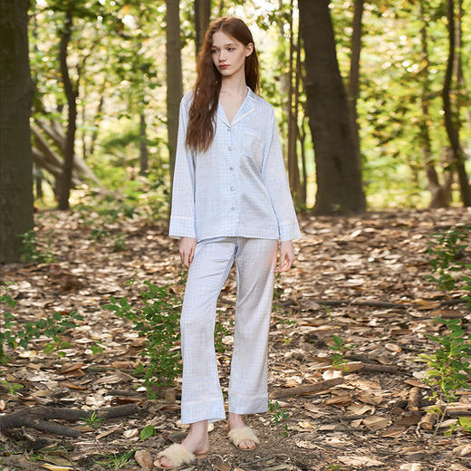 Solo seta22姆米真丝睡衣套装女长袖桑蚕丝家居服丝绸2025秋 商品图1