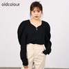oldcolour欧珂秋商场同款泡泡袖修身高级感衬衫上衣女HO35013507 商品缩略图4