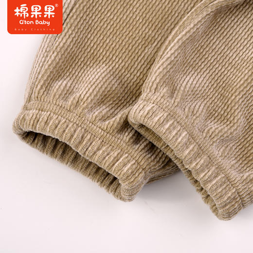 棉果果秋季新品男童女童手软柔软顺滑柔软有光泽雪尼尔长裤M312200423493 商品图6