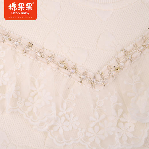 棉果果秋季新品女童洋气公主风干净空气层圆领卫衣M322180623434 商品图2