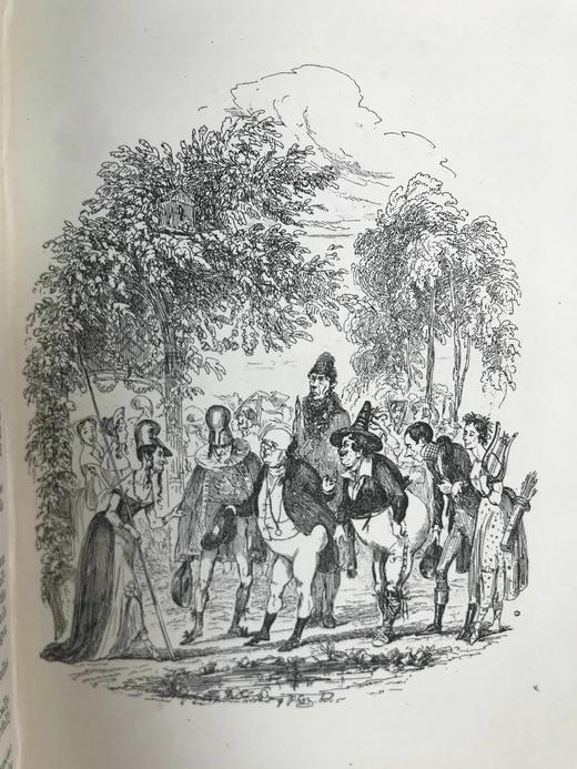 工坊特装本！1890年 狄更斯《匹克威客俱乐部》 43幅插图 全真皮精装32开 商品图5