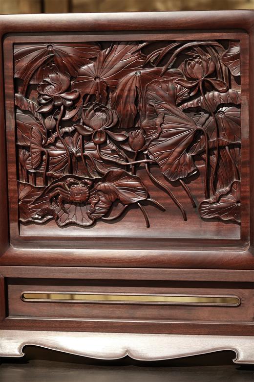 荷蟹图1°明式简座插屏 商品图3