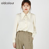 oldcolour春秋商场同款设计感小众别致长袖衬衫通勤女O32013201 商品缩略图0