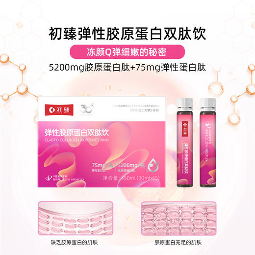 初臻弹性胶原蛋白双肽饮450ml 商品图1