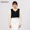 oldcolour欧珂秋商场同款泡泡袖修身高级感衬衫上衣女HO35013507 商品缩略图2