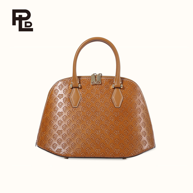 保兰德PLD东方雅奢45度老花经典系列贝壳包手提斜挎包通勤中国包