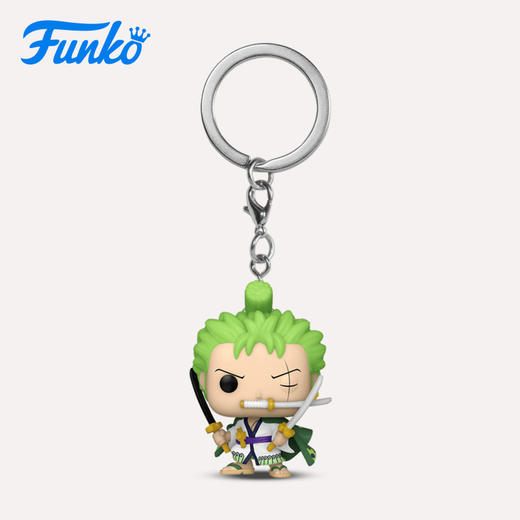Funko POP! Keychain One Piece Roronoa Zoro 日漫海贼王 罗罗诺亚索隆钥匙扣钥匙圈挂饰 61371 商品图0