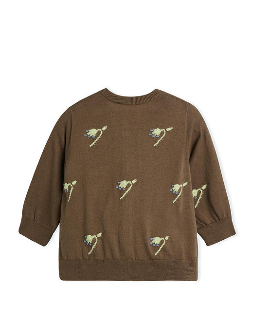 jnby  23年秋款  提花开襟短款毛衫  YN7310180 商品图6