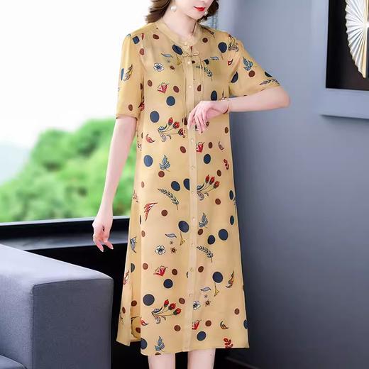 TJB9395波点连衣裙女夏2023新款大牌中年妈妈气质减龄 商品图1