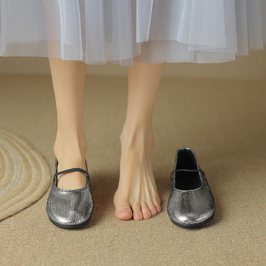 优雅简约，软羊皮平底芭蕾鞋DPJ-9950 商品图2