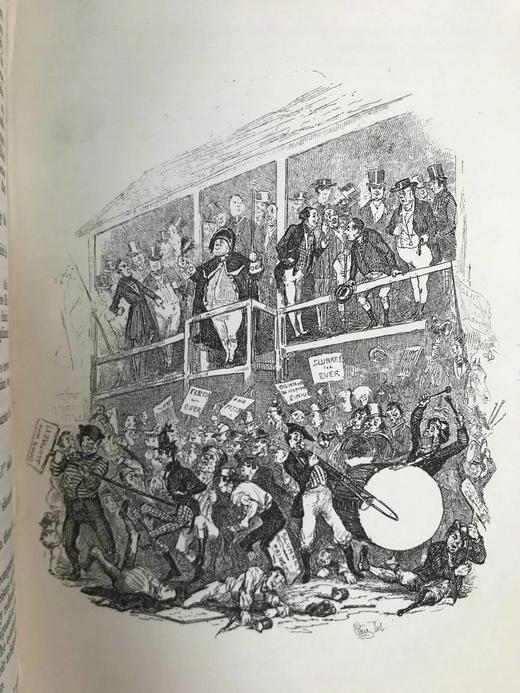 工坊特装本！1890年 狄更斯《匹克威客俱乐部》 43幅插图 全真皮精装32开 商品图6