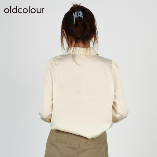 oldcolour春秋商场同款设计感小众别致长袖衬衫通勤女O32013201 商品图3