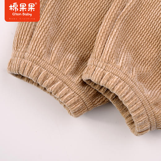 棉果果秋季新品男童女童手软柔软顺滑柔软有光泽雪尼尔长裤M322200423445 商品图3