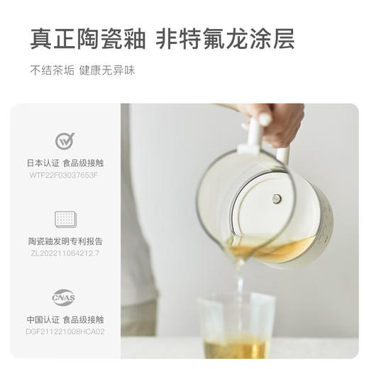 欧莱克（olayks） 煮茶器 喷淋式黑茶白茶煮茶壶家用自动蒸汽养生壶办公室小型 陶白 商品图3