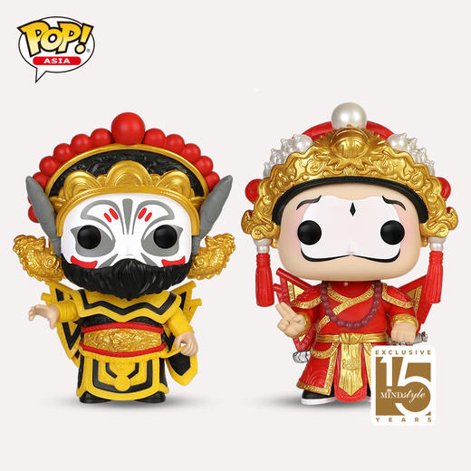 Funko POP! Asia Beijing Opera 2PK (Jing & Chou ) 亚洲系列 京剧净丑公仔手办摆件 63330 商品图0