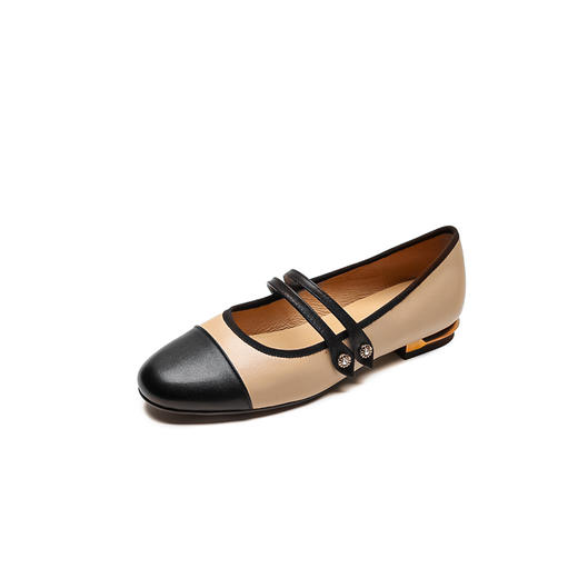 法式复古，双排扣带玛丽珍平底单鞋MLD-AA557 商品图10