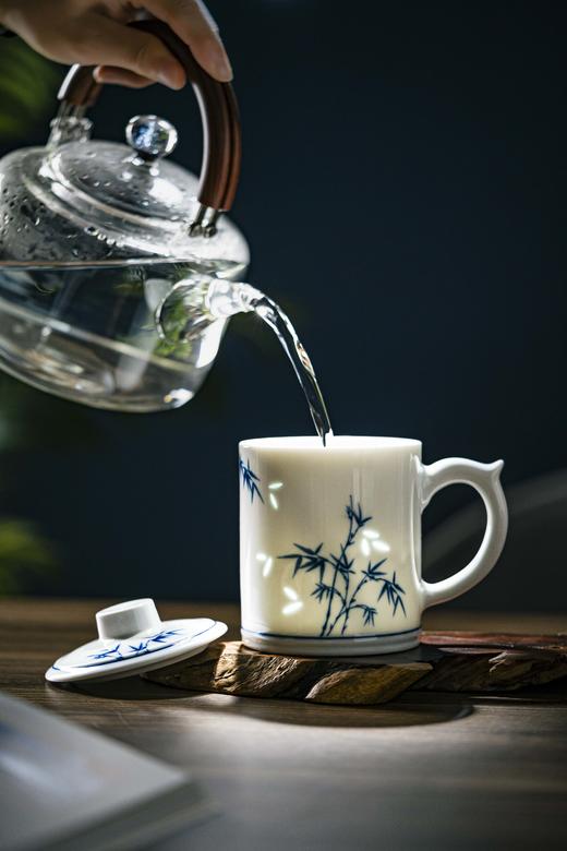 富玉  景德镇玲珑茶杯大容量节节高升茶漏杯 商品图4