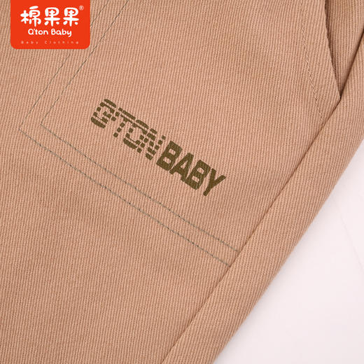 棉果果秋季新品男童帅气弹力棉棉斜纹工装裤M312200223490 商品图3