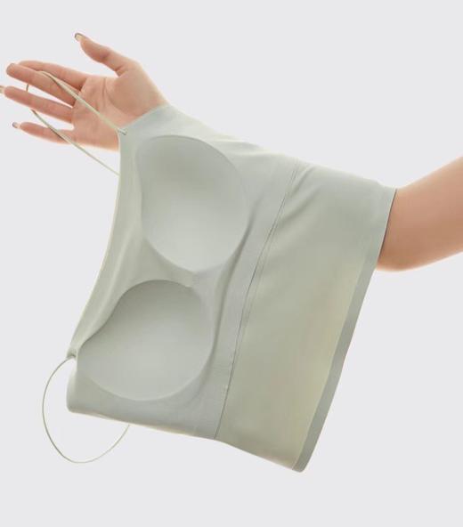 老米优品/ 软糯轻薄面膜吊带《冰丝无痕一体杯吊带衫》轻柔弹力，排汗透气，夏天的大爱！DD230721A H3015 商品图4