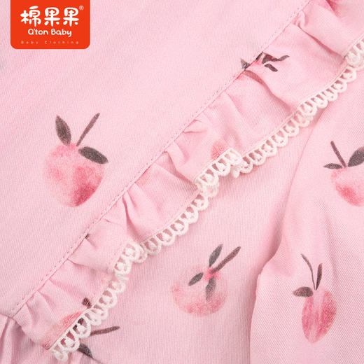 棉果果秋季新品女童梭织舒适柔软亲肤透气套头长袖衬衣M322150223418 商品图2