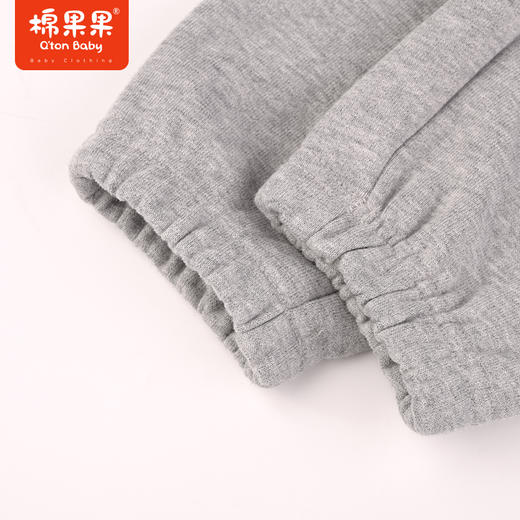 棉果果秋季新品男童大毛圈撞色运动舒适休闲针织长裤M312200223491 商品图3