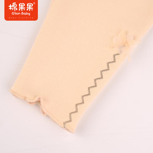 棉果果秋季新品女童复合奥利绒复合绒打底裤M322206423427 商品图3