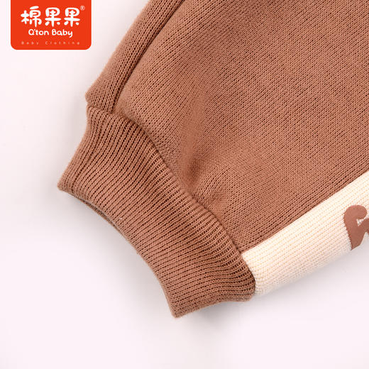 棉果果秋季新品女童复合奥利绒保暖锁温加绒针织长裤裤子M322200423447 商品图5