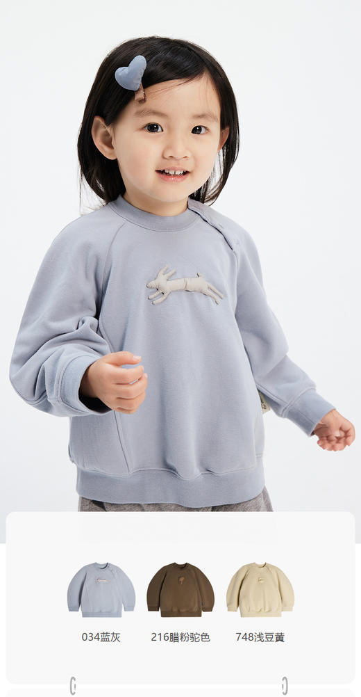 jnby  23年秋款  圆领套头卫衣  YN7411530 商品图0