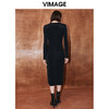 VIMAGE纬漫纪秋季新款时尚气质修身小众设计连衣裙V2007611 商品缩略图4
