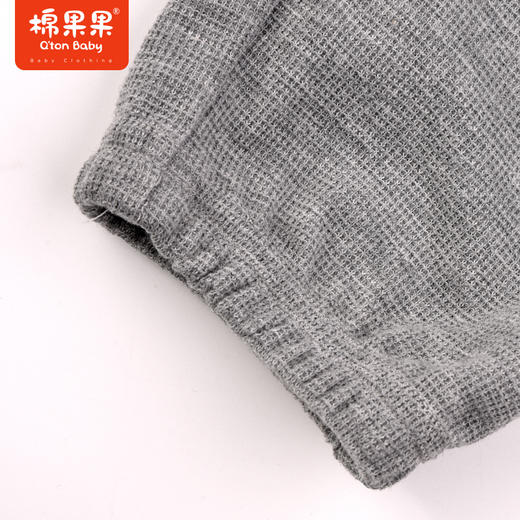 棉果果秋季新品女童华夫格百搭休闲针织长裤裤子M322200223421 商品图3