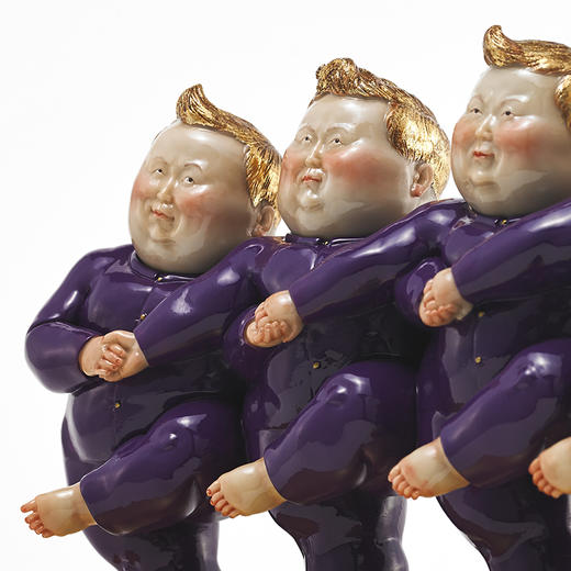 稀奇艺术玻璃钢幽默桌面雕塑瞿广慈《天鹅湖Ⅱ》桌面摆件 商品图3