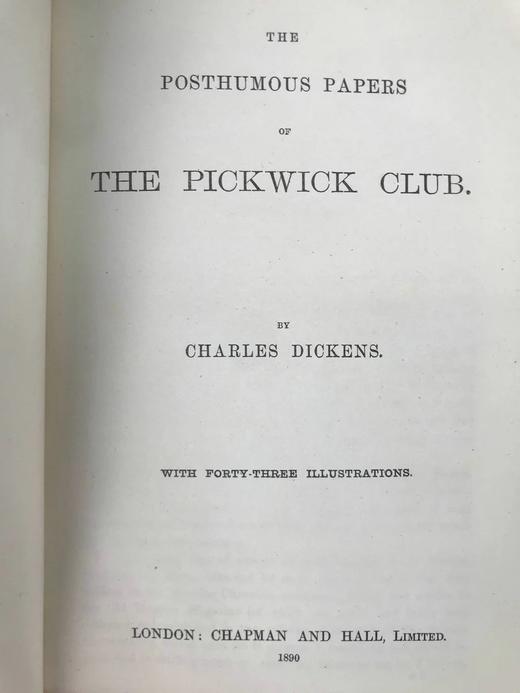 工坊特装本！1890年 狄更斯《匹克威客俱乐部》 43幅插图 全真皮精装32开 商品图3