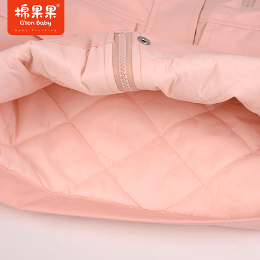 棉果果秋季新品女童保温保暖初冬秋末夹棉棉服风衣M322100323407 商品图6