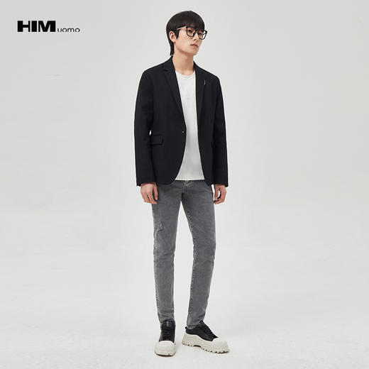 HIM漢崇 休闲西装男时尚通勤简约百搭修身西服外套 2025秋季 商品图1