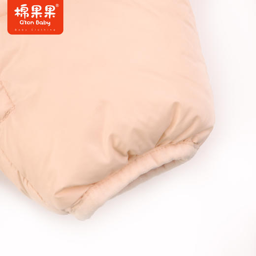 棉果果秋季新品女童防钻绒5A抗菌轻羽绒连体衣爬服连身衣哈衣M322722923402 商品图2