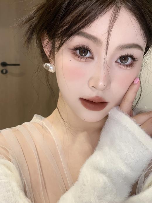 半年抛 比特星 棕色细闪 14.0mm watermelens 含硅水凝胶 商品图2