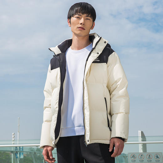 【跑步系列 拼接撞色反光LOGO】赛琪男士羽绒服253773 商品图3