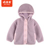 棉果果秋季新品女童羊羔绒+棉内里舒适休闲百搭连帽外套M322100423405 商品缩略图2