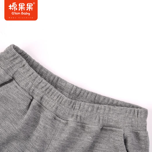 棉果果秋季新品女童华夫格百搭休闲针织长裤裤子M322200223421 商品图1