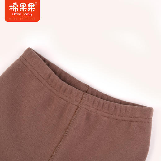 棉果果秋季新品女童复合奥利绒加绒保暖锁温打底裤长裤裤子M322206423424 商品图1