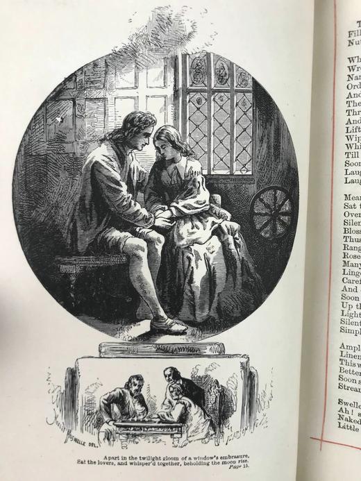 工坊特装本！1885年 朗费罗诗集 配多幅插图 全真皮精装32开 商品图7