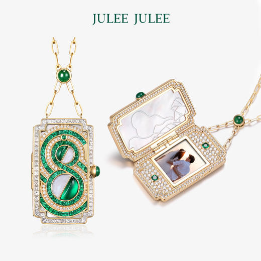 【禄】JULEEJULEE茱俪东方系列福禄寿禧高珠款相片盒项链 商品图0