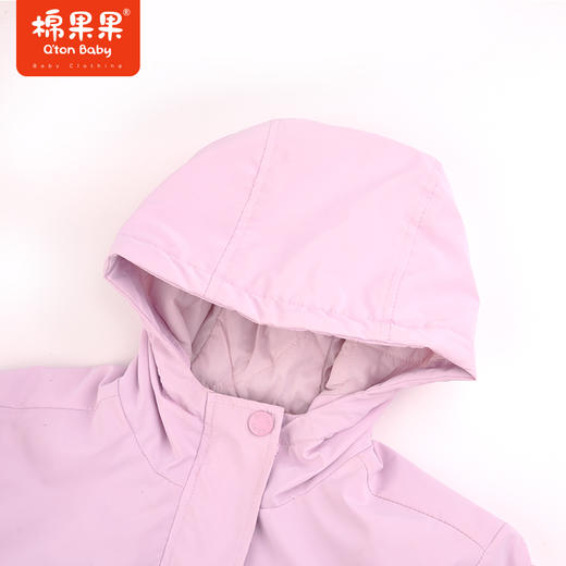 棉果果秋季新品女童撞色拼接保暖锁温防风夹棉风衣M322100723430 商品图1