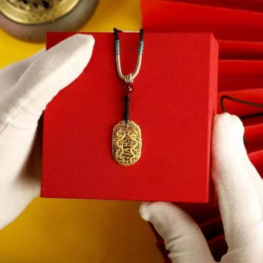 平安护身龙牌 含0.2克金+8克银 商品图4