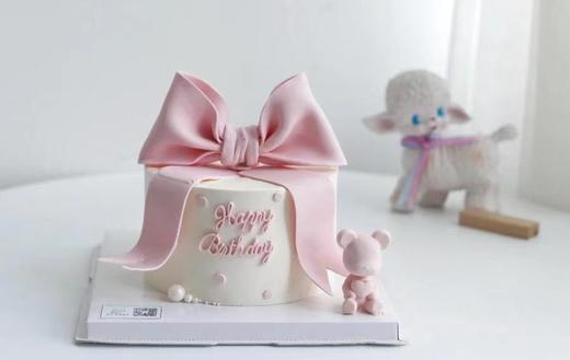 粉色蝴蝶结小熊 | nama甜品研究所 商品图0